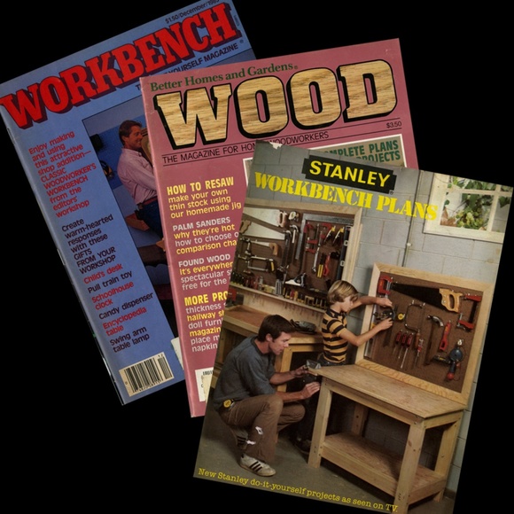3 Vintage Workbench Magazines, Woodworking - Picture 1 of 7